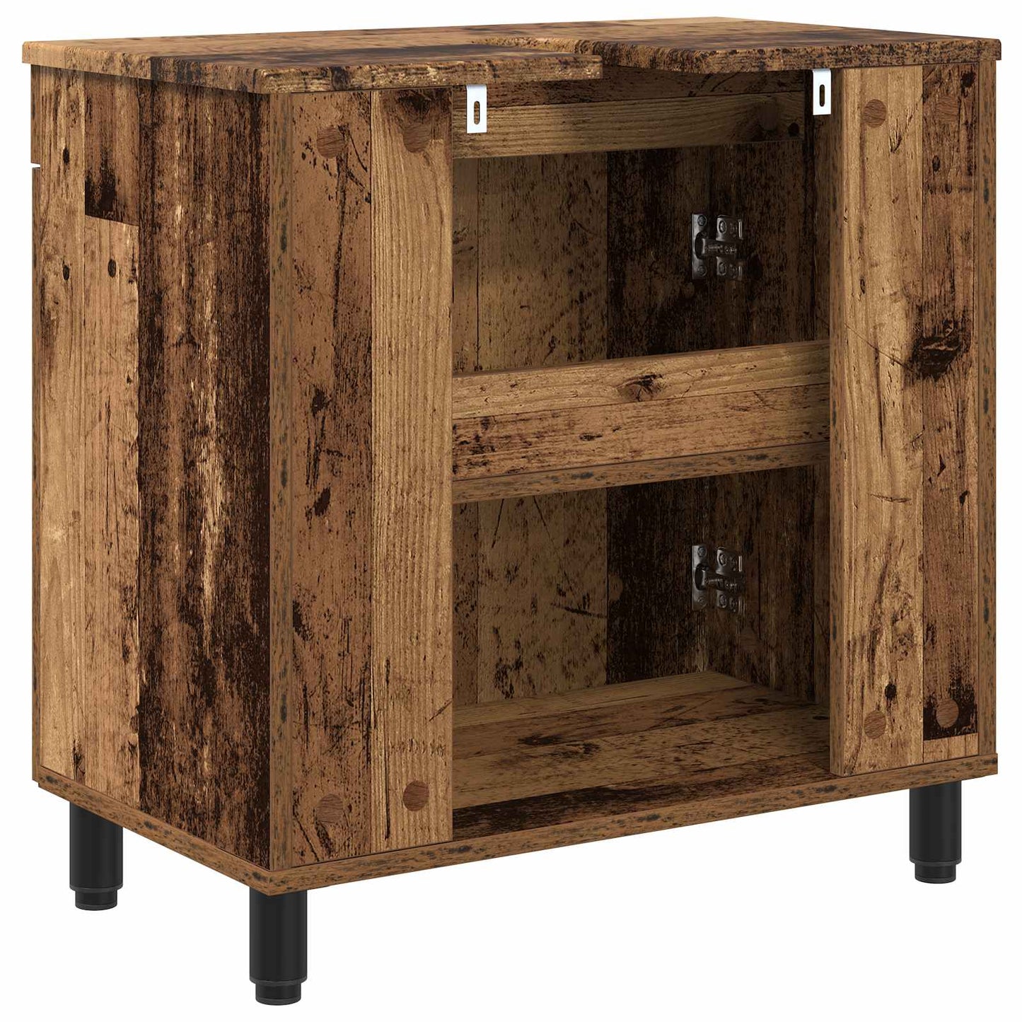 Badkamer Waskom Oud hout 60 x 35 x 60 cm Bewerkt hout is nu te koop bij PeponiXL, paradijselijk wonen!