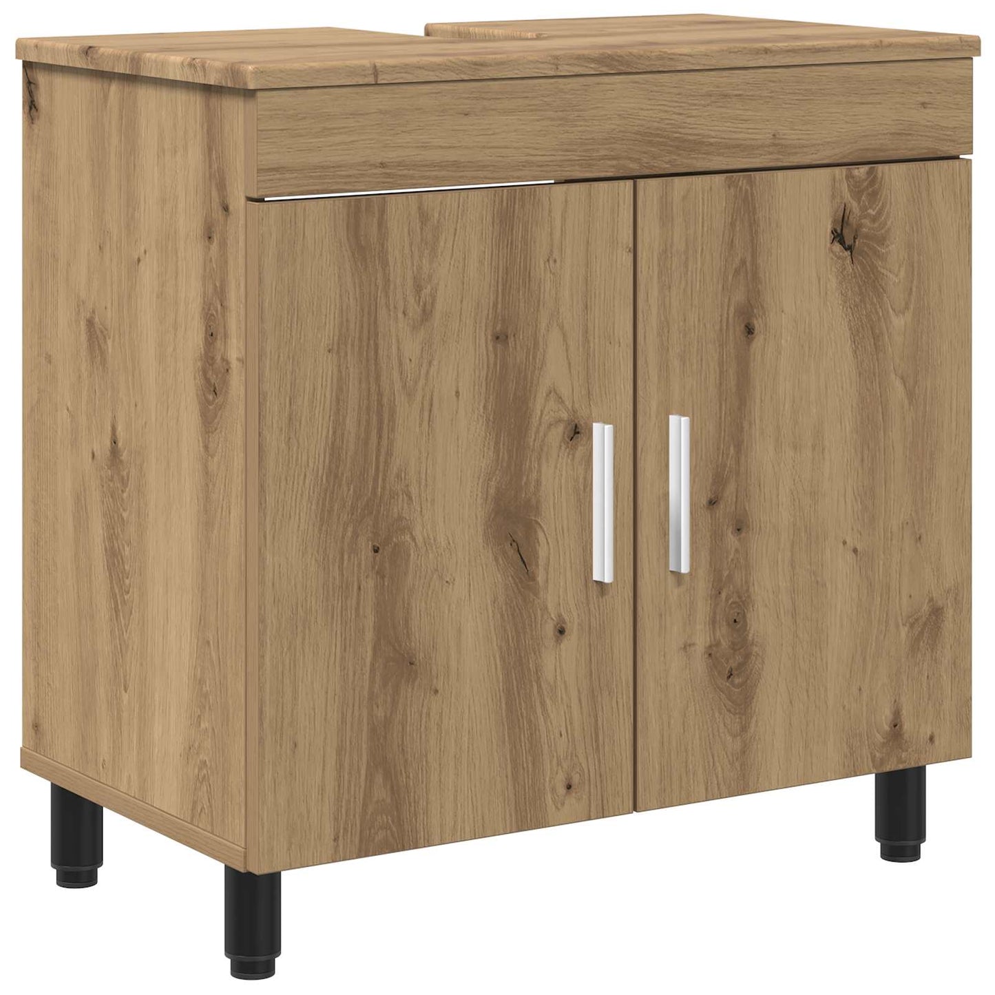 Badkamer Waskom Artisanaal eiken 60 x 35 x 60 cm Bewerkt hout is nu te koop bij PeponiXL, paradijselijk wonen!