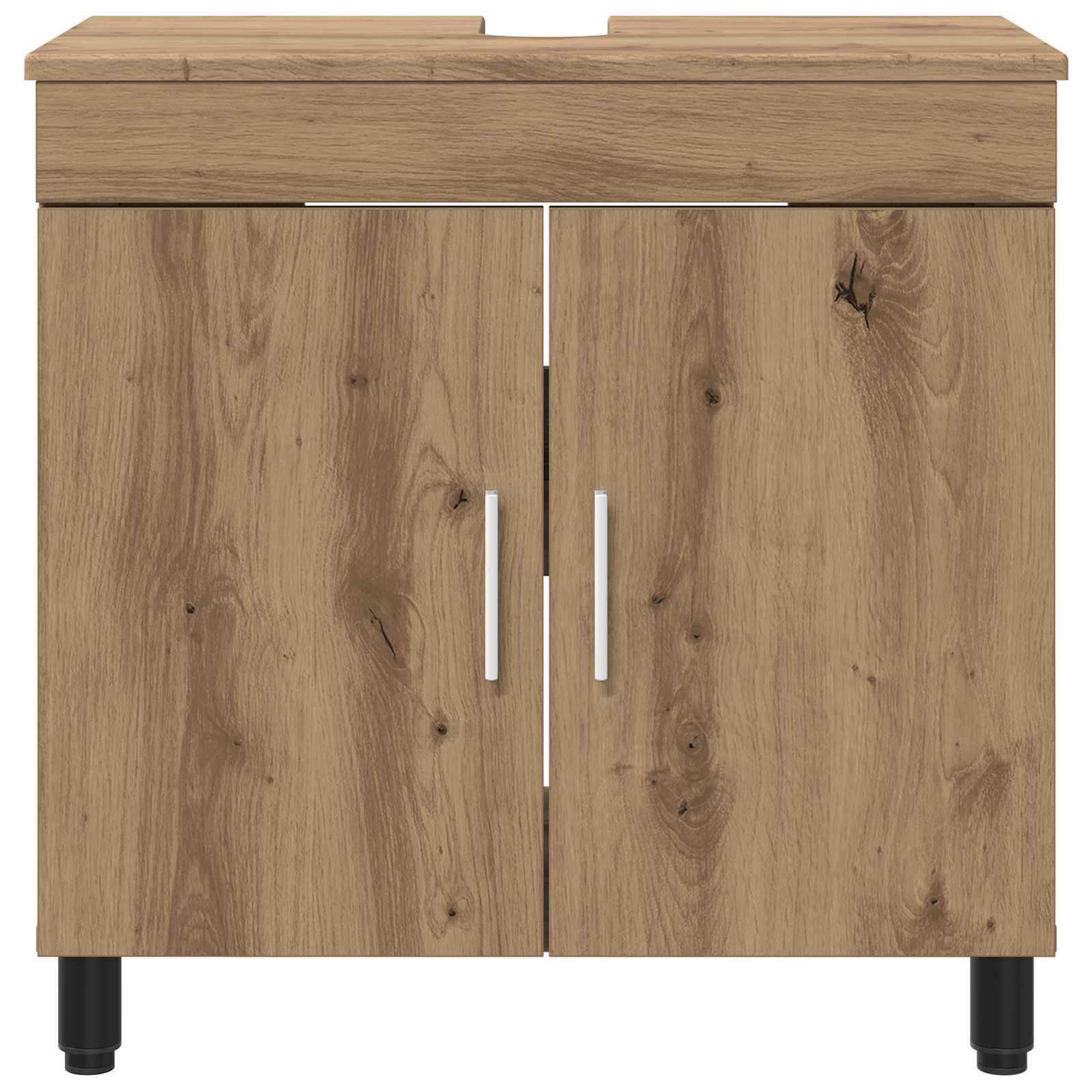 Badkamer Waskom Artisanaal eiken 60 x 35 x 60 cm Bewerkt hout is nu te koop bij PeponiXL, paradijselijk wonen!