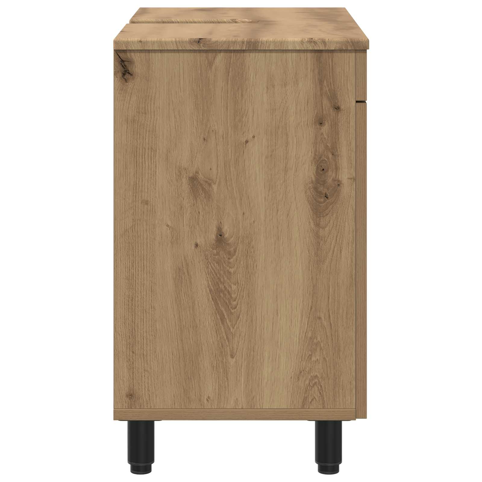 Badkamer Waskom Artisanaal eiken 60 x 35 x 60 cm Bewerkt hout is nu te koop bij PeponiXL, paradijselijk wonen!