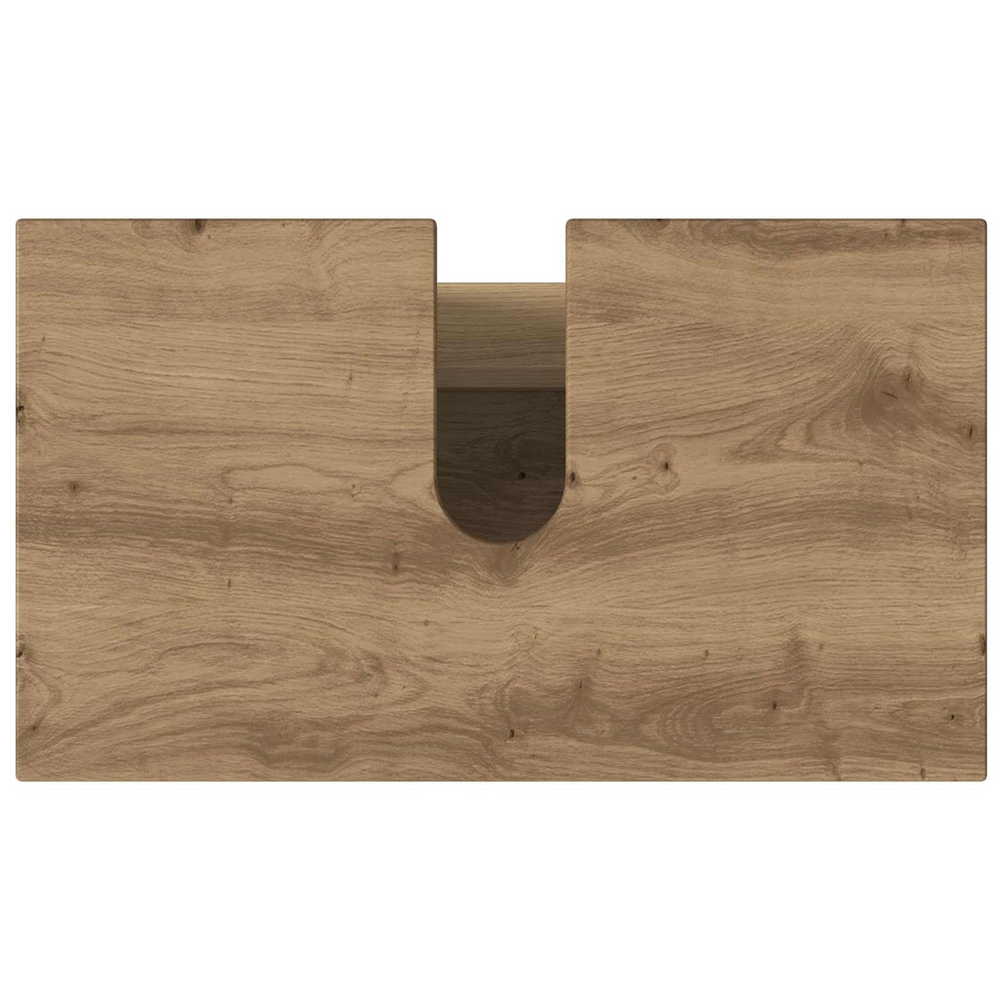 Badkamer Waskom Artisanaal eiken 60 x 35 x 60 cm Bewerkt hout is nu te koop bij PeponiXL, paradijselijk wonen!