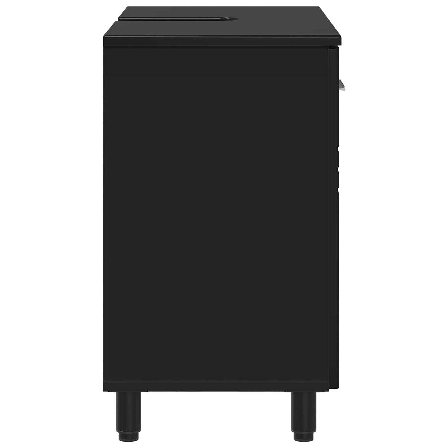 Badkamer Waskom Zwart 60 x 35 x 60 cm Bewerkt hout is nu te koop bij PeponiXL, paradijselijk wonen!