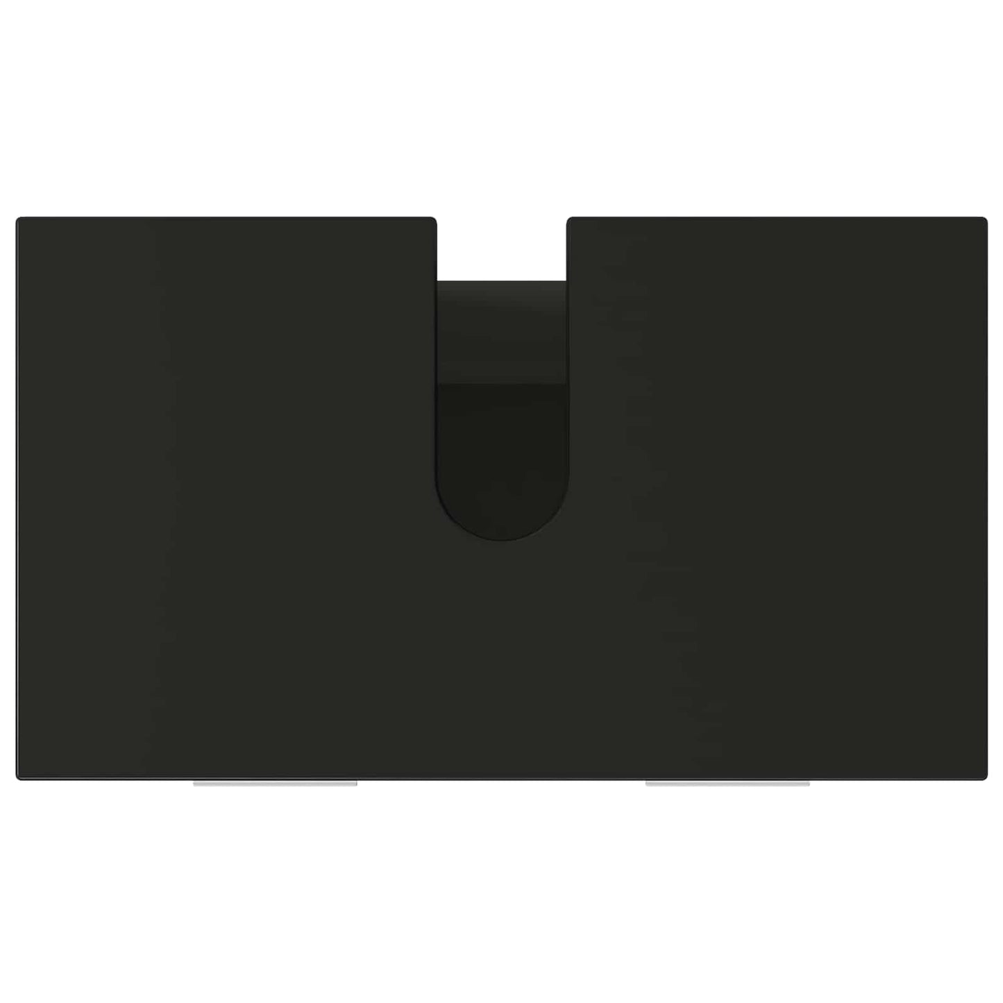 Badkamer Waskom Zwart 60 x 35 x 60 cm Bewerkt hout is nu te koop bij PeponiXL, paradijselijk wonen!