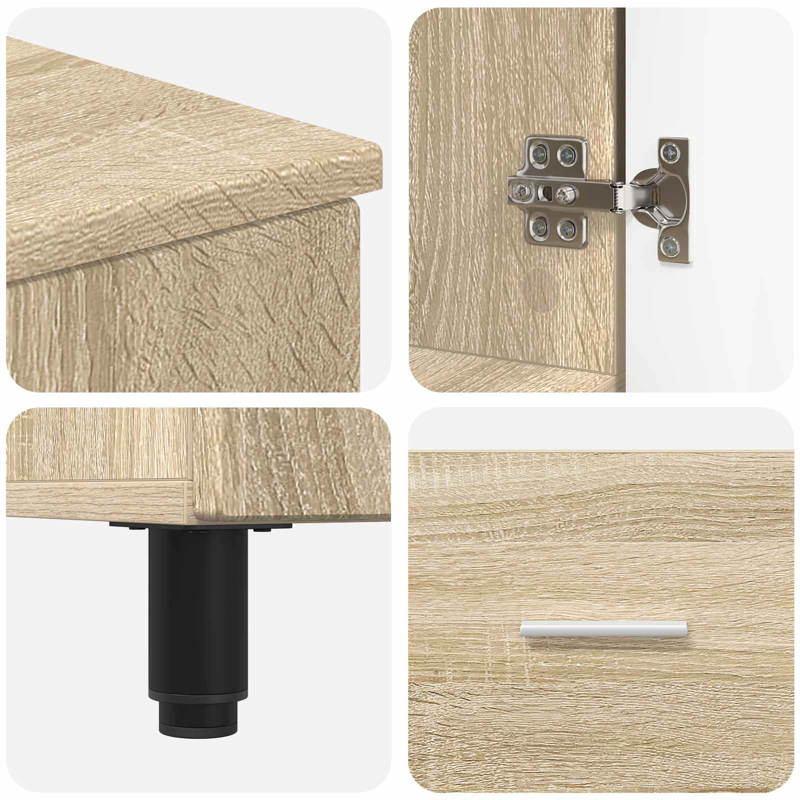 Badkamer Waskom Sonoma Eiken 60 x 35 x 60 cm Bewerkt hout is nu te koop bij PeponiXL, paradijselijk wonen!