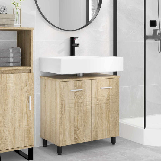 Badkamer Waskom Sonoma Eiken 60 x 35 x 60 cm Bewerkt hout is nu te koop bij PeponiXL, paradijselijk wonen!