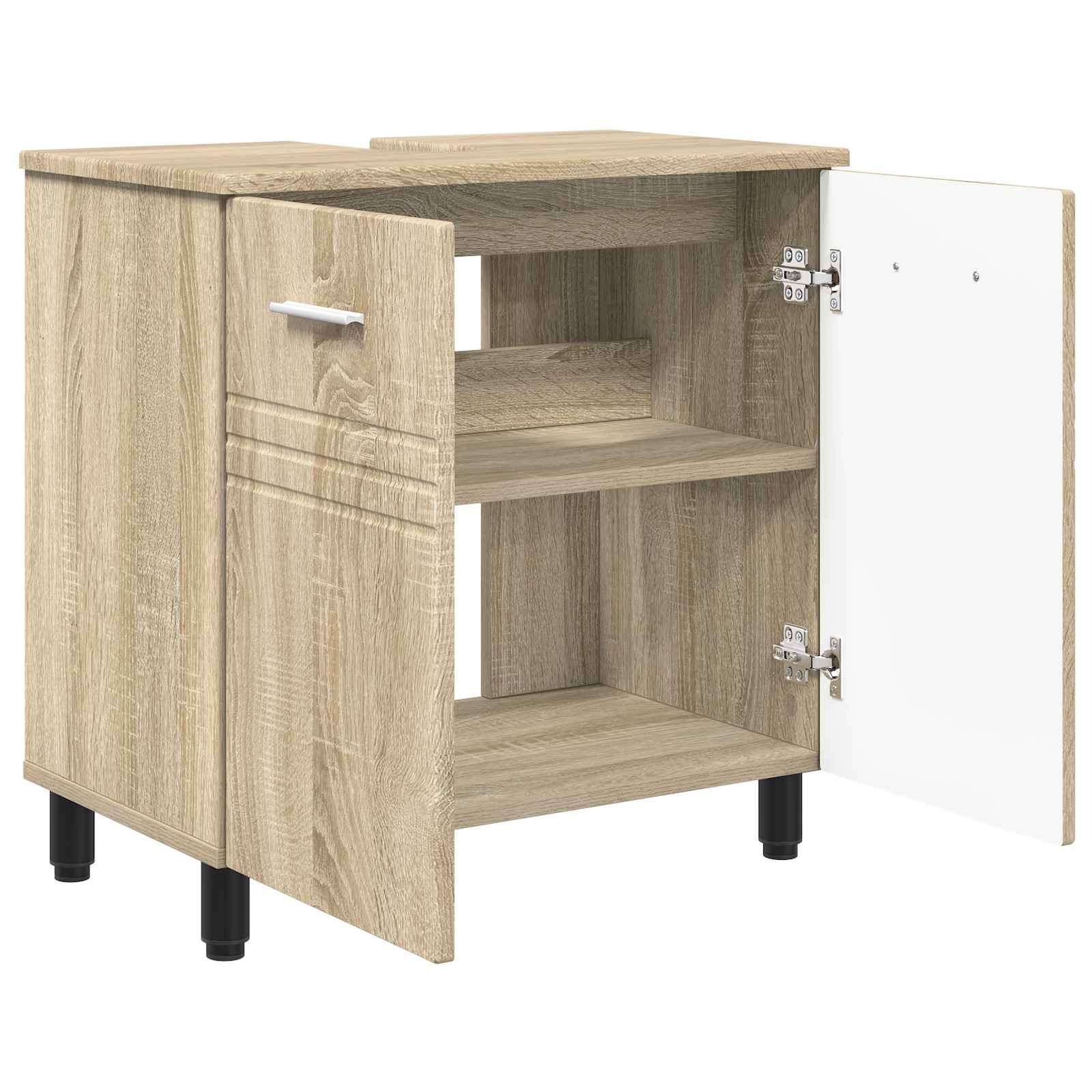 Badkamer Waskom Sonoma Eiken 60 x 35 x 60 cm Bewerkt hout is nu te koop bij PeponiXL, paradijselijk wonen!