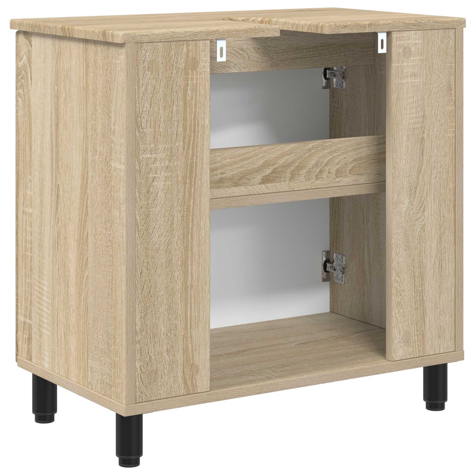 Badkamer Waskom Sonoma Eiken 60 x 35 x 60 cm Bewerkt hout is nu te koop bij PeponiXL, paradijselijk wonen!