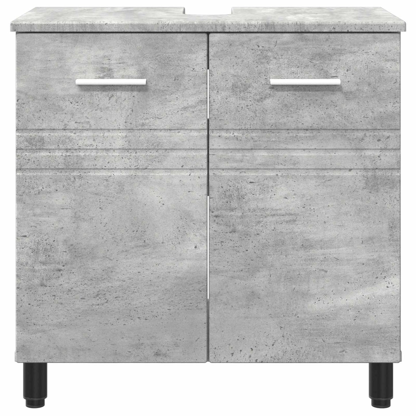 Badkamer Waskom Betongrijs 60 x 35 x 60 cm Bewerkt hout is nu te koop bij PeponiXL, paradijselijk wonen!