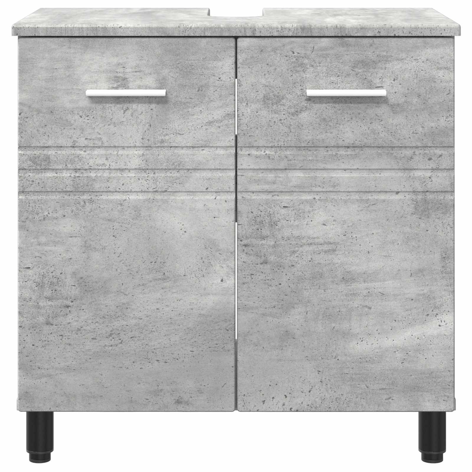 Badkamer Waskom Betongrijs 60 x 35 x 60 cm Bewerkt hout is nu te koop bij PeponiXL, paradijselijk wonen!