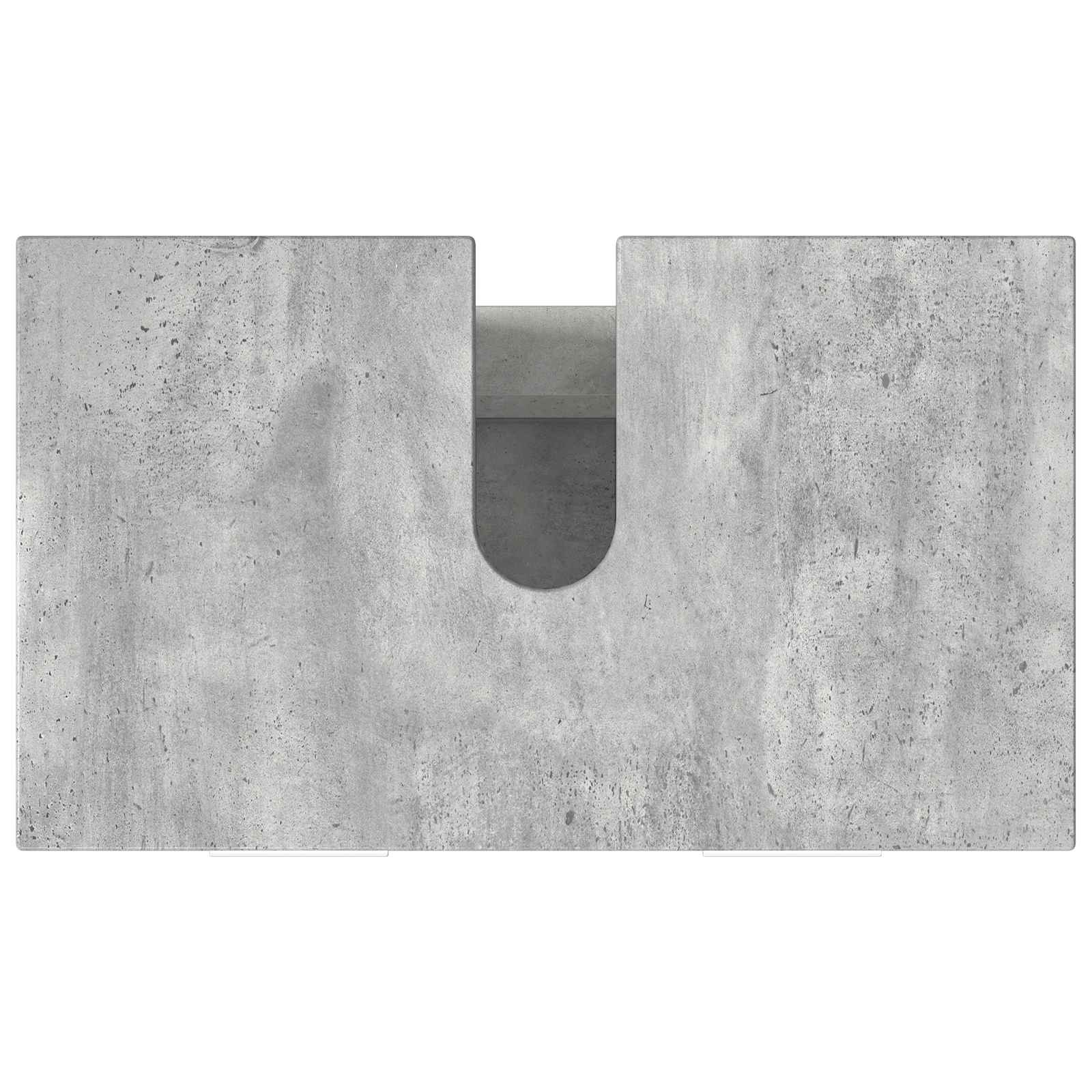 Badkamer Waskom Betongrijs 60 x 35 x 60 cm Bewerkt hout is nu te koop bij PeponiXL, paradijselijk wonen!