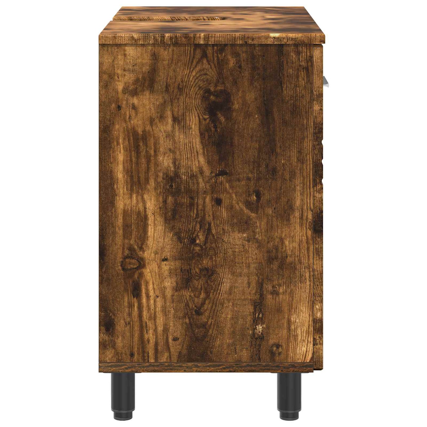Badkamer Waskom Gerookt eiken 60 x 35 x 60 cm Bewerkt hout is nu te koop bij PeponiXL, paradijselijk wonen!