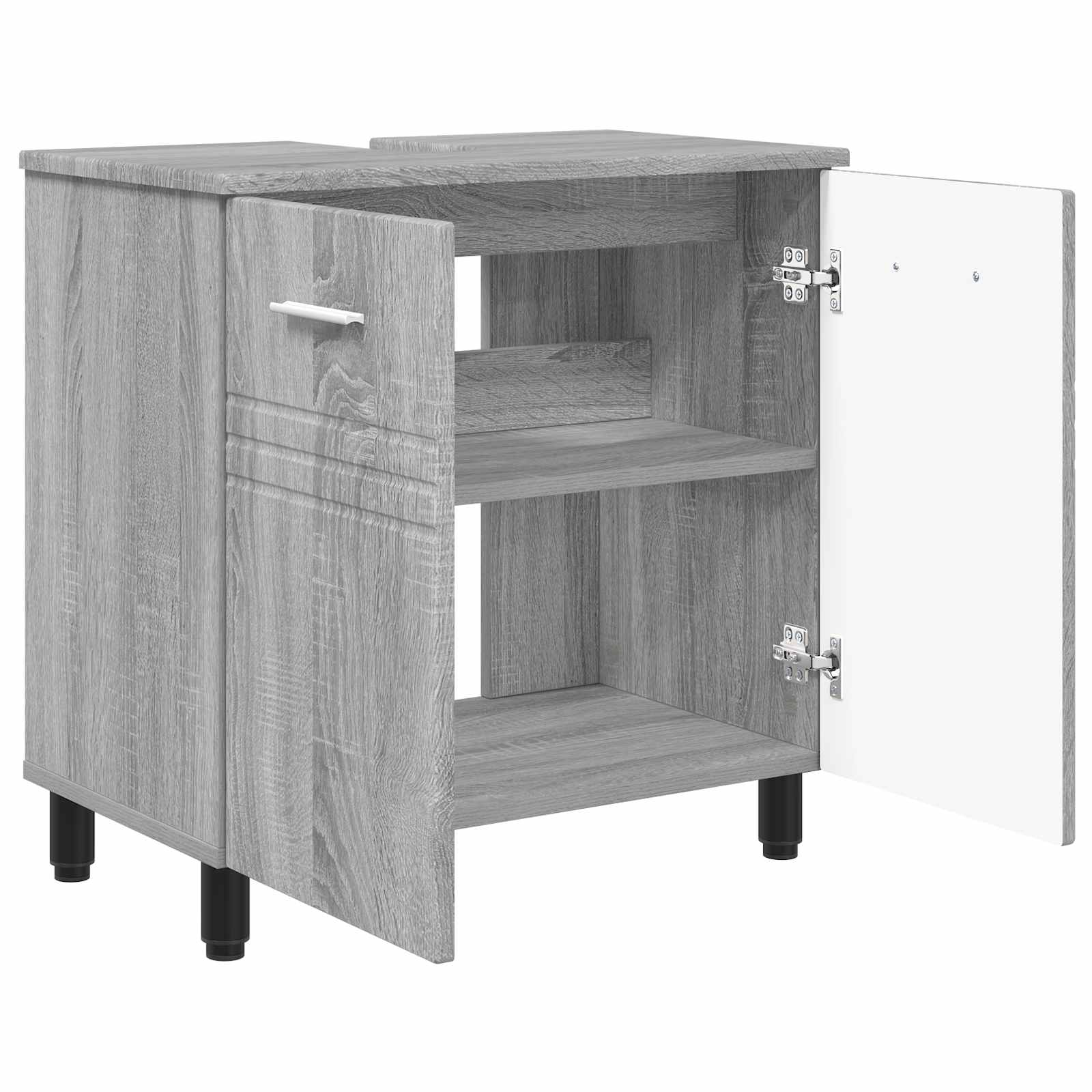 Badkamer Waskom Grijs Sonoma 60 x 35 x 60 cm Bewerkt hout is nu te koop bij PeponiXL, paradijselijk wonen!