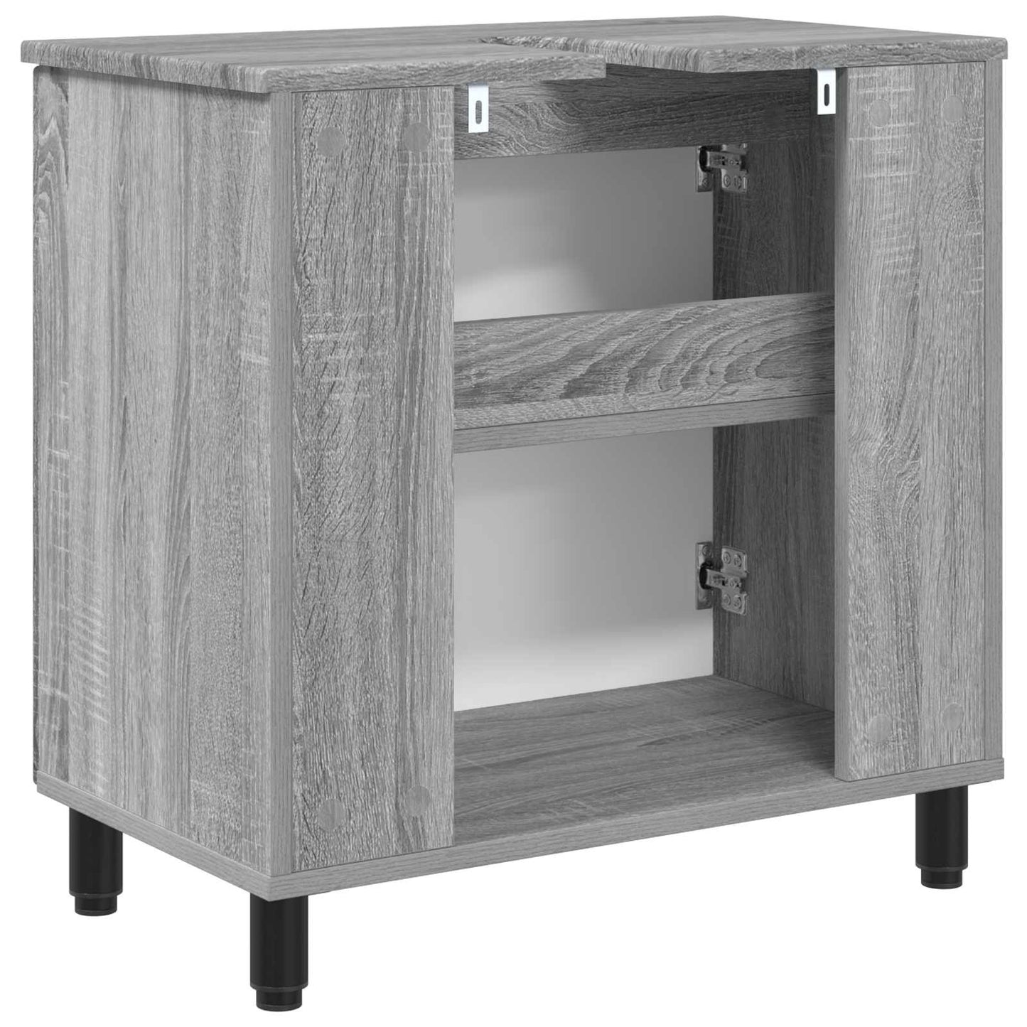 Badkamer Waskom Grijs Sonoma 60 x 35 x 60 cm Bewerkt hout is nu te koop bij PeponiXL, paradijselijk wonen!