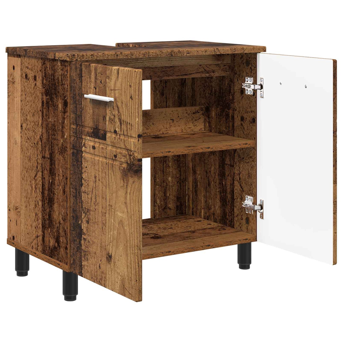 Badkamer Waskom Oud hout 60 x 35 x 60 cm Bewerkt hout is nu te koop bij PeponiXL, paradijselijk wonen!