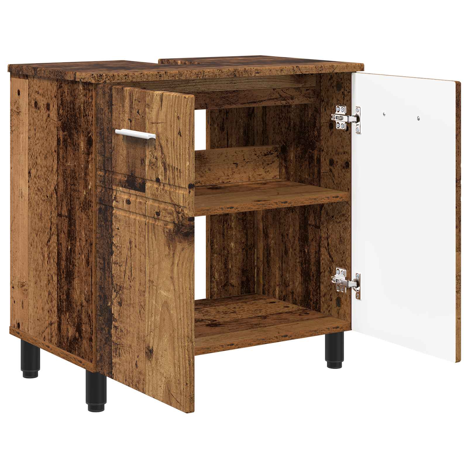Badkamer Waskom Oud hout 60 x 35 x 60 cm Bewerkt hout is nu te koop bij PeponiXL, paradijselijk wonen!