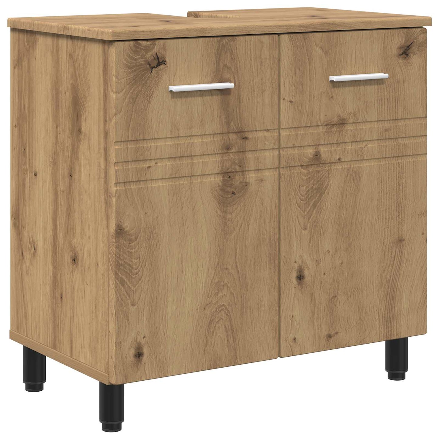 Badkamer Waskom Artisanaal eiken 60 x 35 x 60 cm Bewerkt hout is nu te koop bij PeponiXL, paradijselijk wonen!