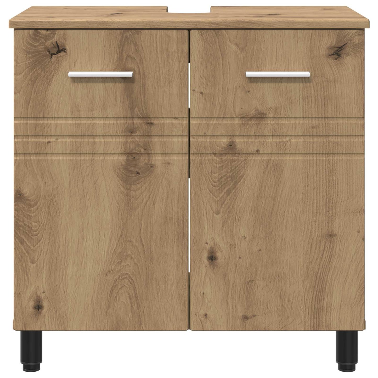 Badkamer Waskom Artisanaal eiken 60 x 35 x 60 cm Bewerkt hout is nu te koop bij PeponiXL, paradijselijk wonen!