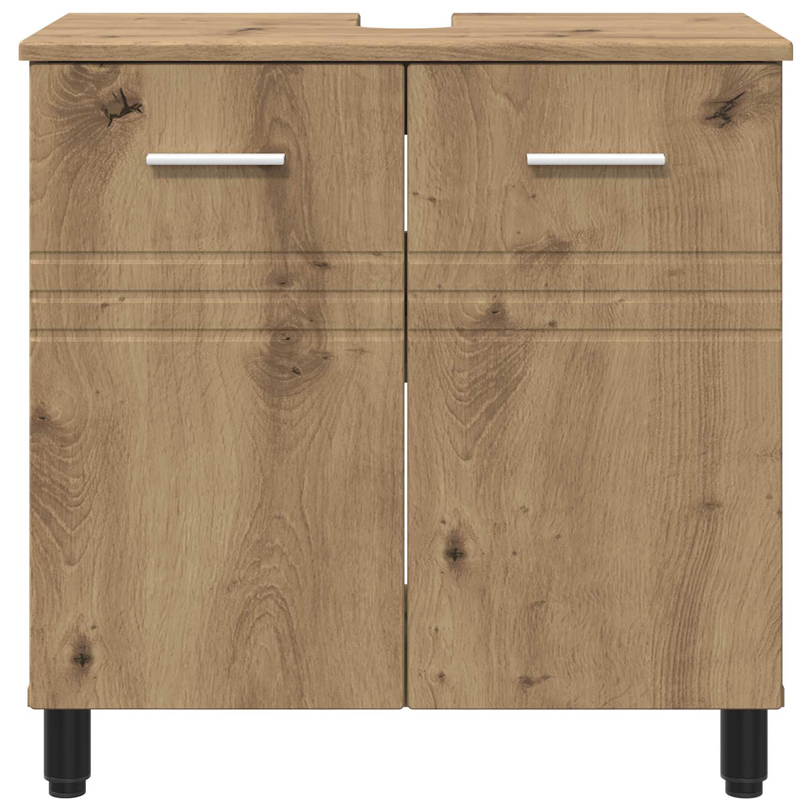 Badkamer Waskom Artisanaal eiken 60 x 35 x 60 cm Bewerkt hout is nu te koop bij PeponiXL, paradijselijk wonen!