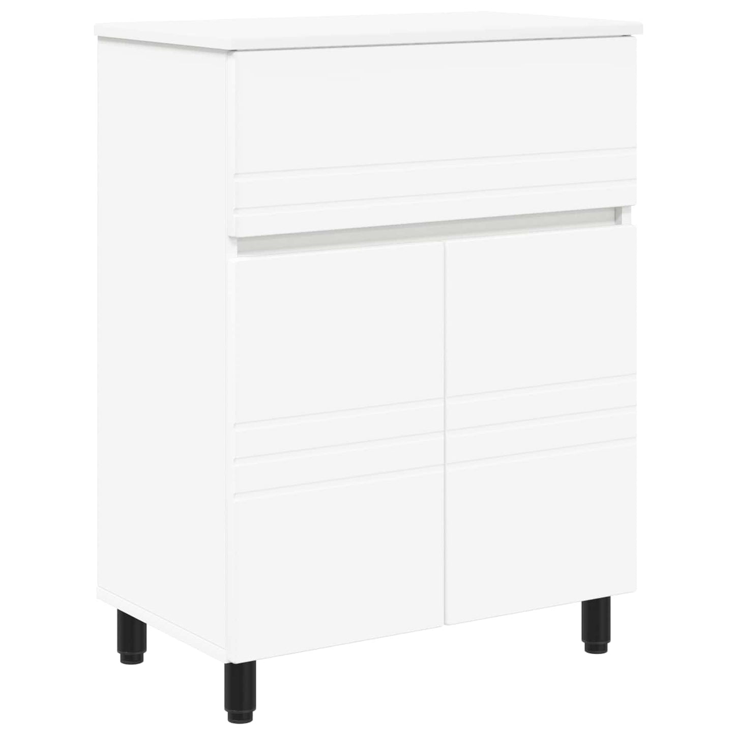 Badkamer Waskom Wit 60 x 35 x 80 cm Bewerkt hout is nu te koop bij PeponiXL, paradijselijk wonen!