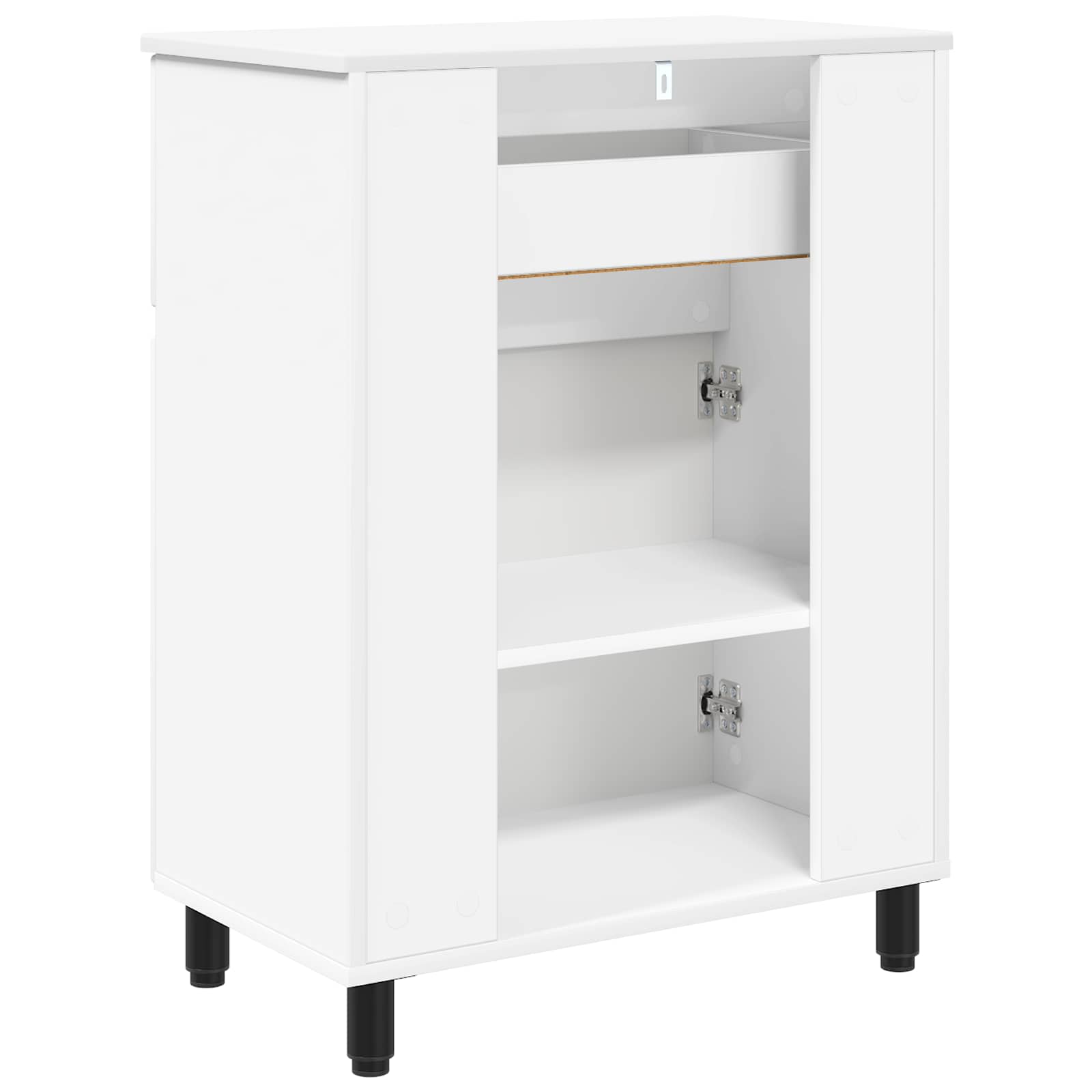 Badkamer Waskom Wit 60 x 35 x 80 cm Bewerkt hout is nu te koop bij PeponiXL, paradijselijk wonen!