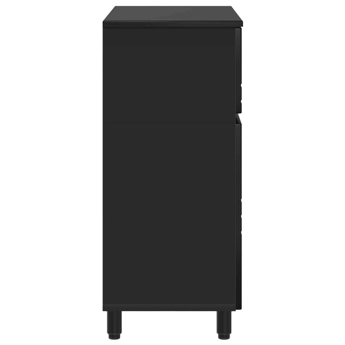 Badkamer Waskom Zwart 60 x 35 x 80 cm Bewerkt hout is nu te koop bij PeponiXL, paradijselijk wonen!