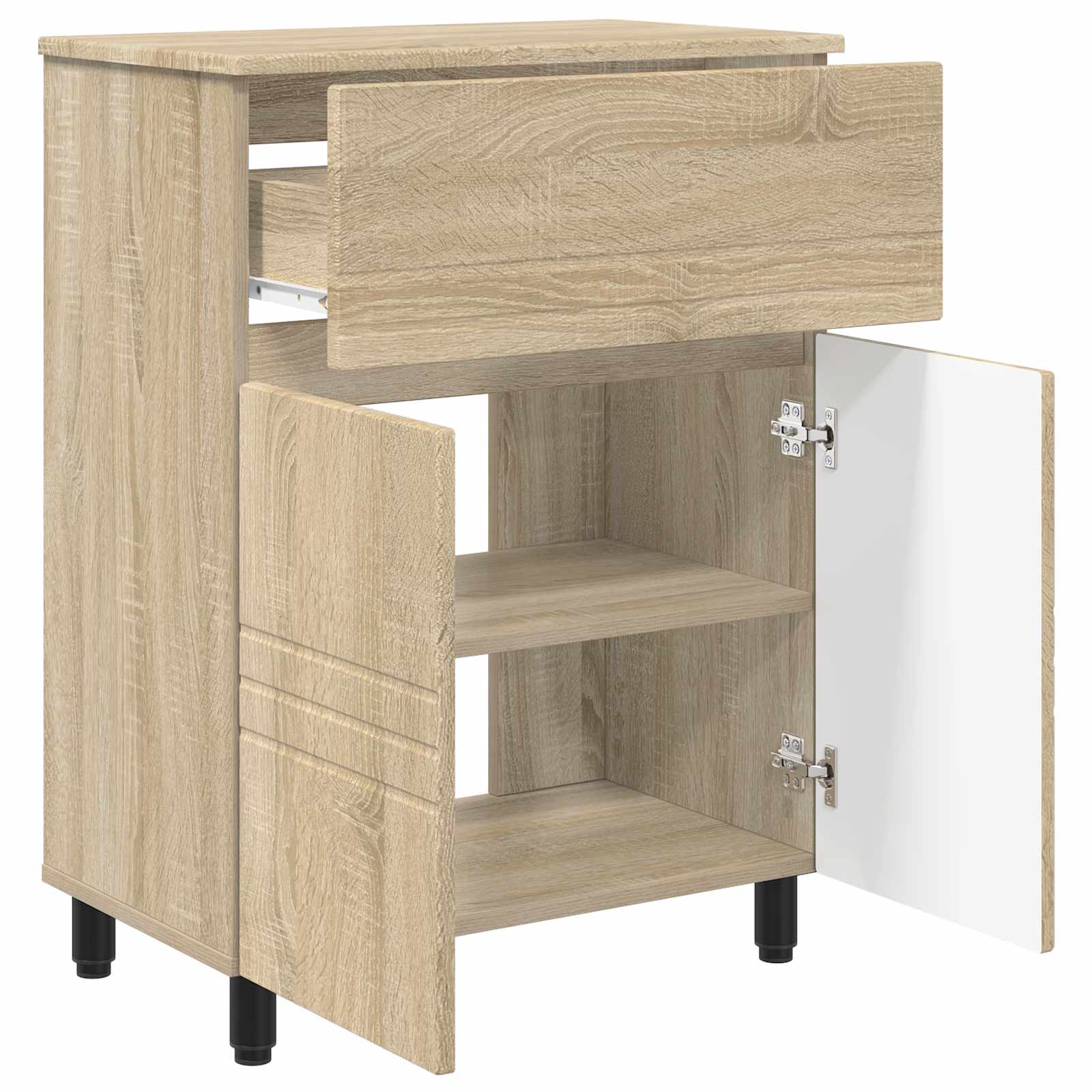 Badkamer Waskom Sonoma Eiken 60 x 35 x 80 cm Bewerkt hout is nu te koop bij PeponiXL, paradijselijk wonen!