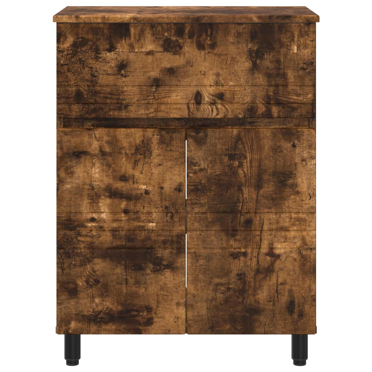 Badkamer Waskom Gerookt eiken 60 x 35 x 80 cm Bewerkt hout is nu te koop bij PeponiXL, paradijselijk wonen!