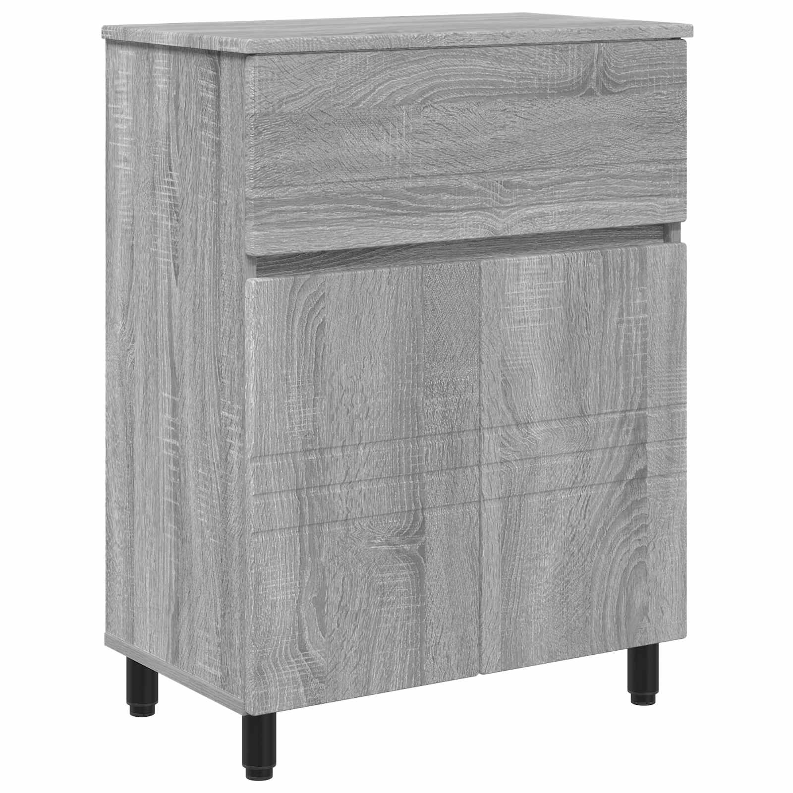 Badkamer Waskom Grijs Sonoma 60 x 35 x 80 cm Bewerkt hout is nu te koop bij PeponiXL, paradijselijk wonen!