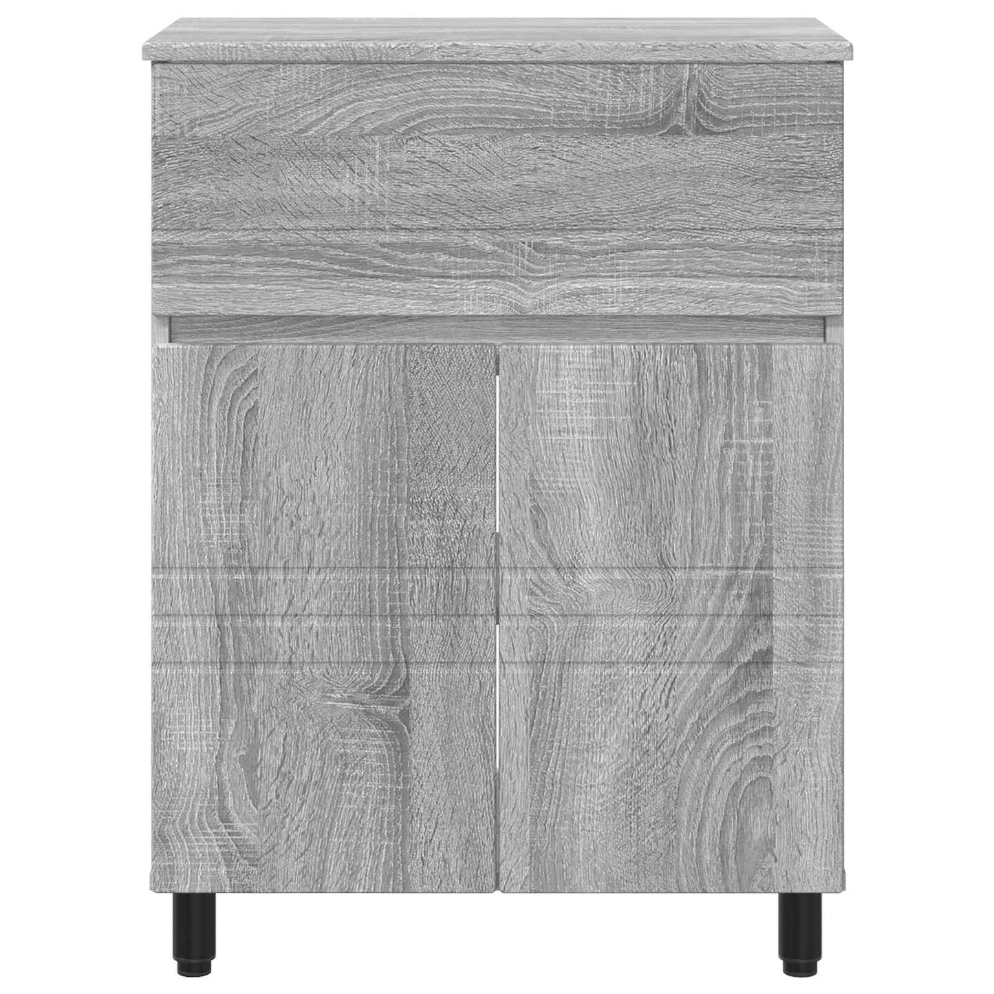 Badkamer Waskom Grijs Sonoma 60 x 35 x 80 cm Bewerkt hout is nu te koop bij PeponiXL, paradijselijk wonen!
