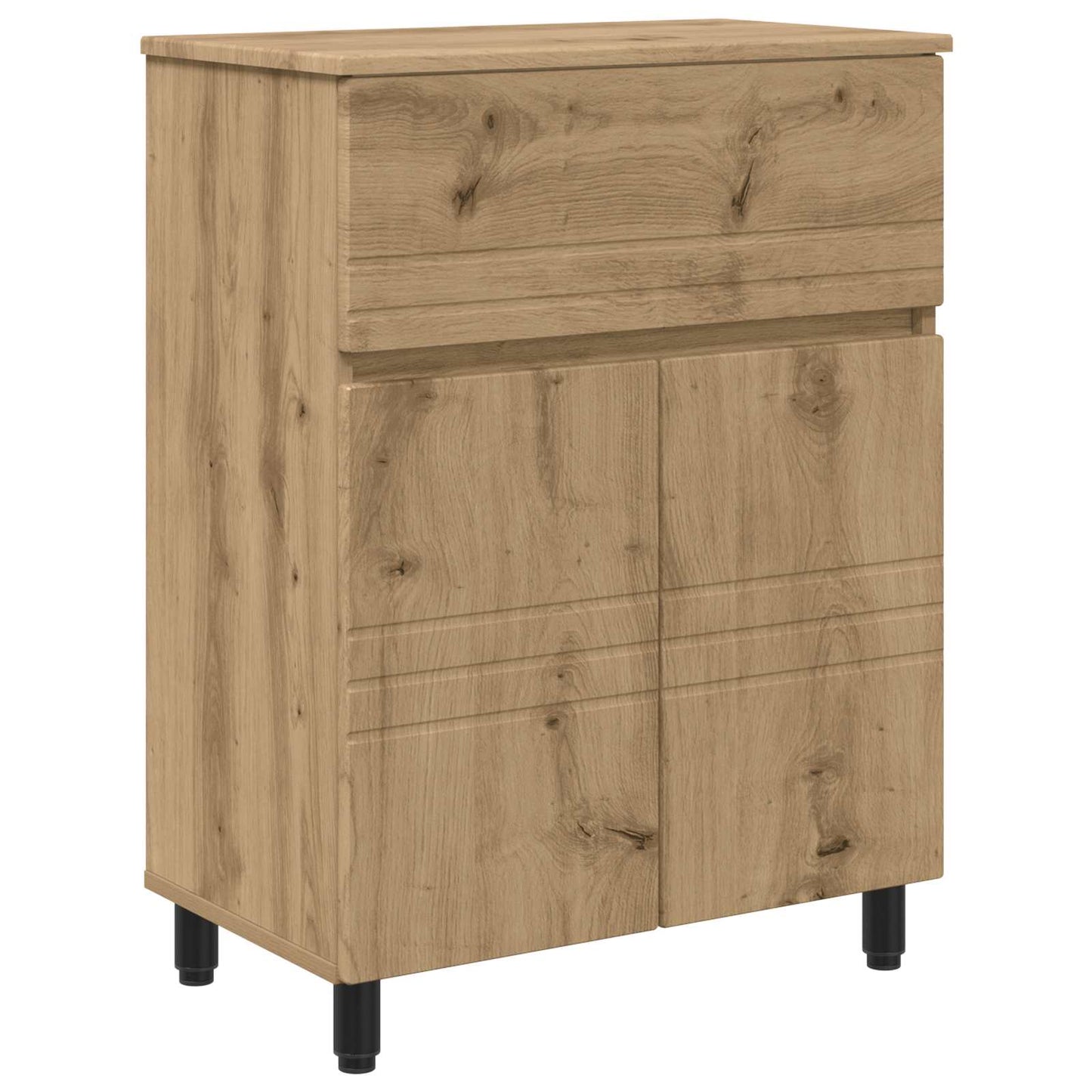 Badkamer Waskom Artisanaal eiken 60 x 35 x 80 cm Bewerkt hout is nu te koop bij PeponiXL, paradijselijk wonen!