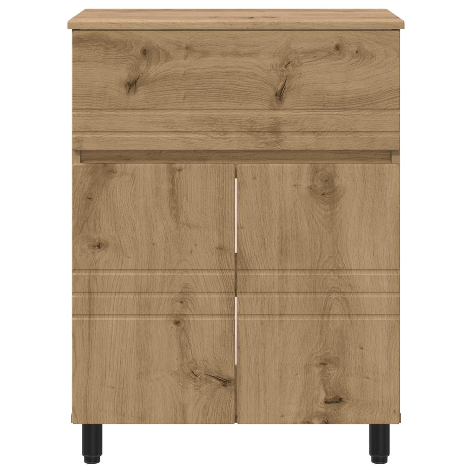 Badkamer Waskom Artisanaal eiken 60 x 35 x 80 cm Bewerkt hout is nu te koop bij PeponiXL, paradijselijk wonen!