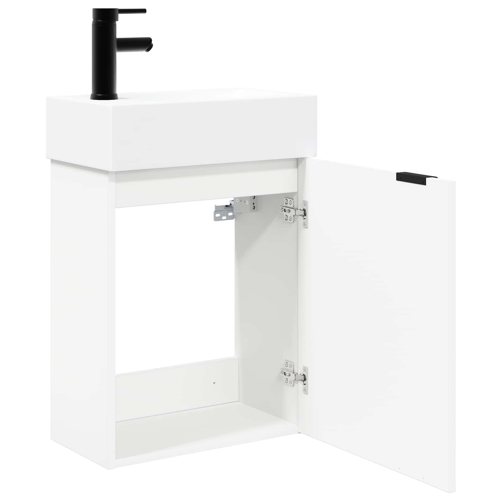 Badkamermeubel met kraan Wit 45,5 x 22,5 x 84 cm is nu te koop bij PeponiXL, paradijselijk wonen!