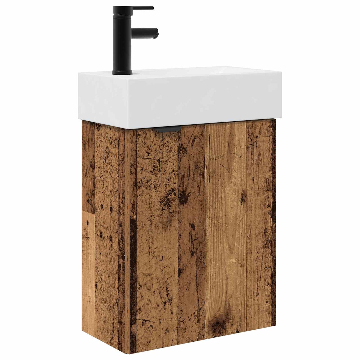 Badkamermeubel met kraan Oud hout 45,5 x 22,5 x 84 cm is nu te koop bij PeponiXL, paradijselijk wonen!