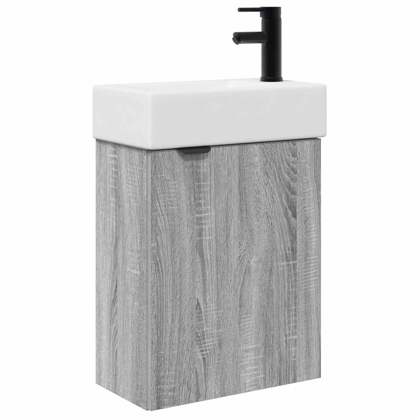 Badkamermeubel met kraan Grijs Sonoma 45,5 x 22,5 x 84 cm is nu te koop bij PeponiXL, paradijselijk wonen!