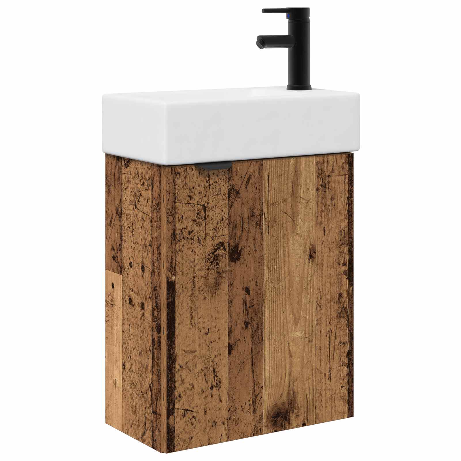 Badkamermeubel met kraan Oud hout 45,5 x 22,5 x 84 cm is nu te koop bij PeponiXL, paradijselijk wonen!