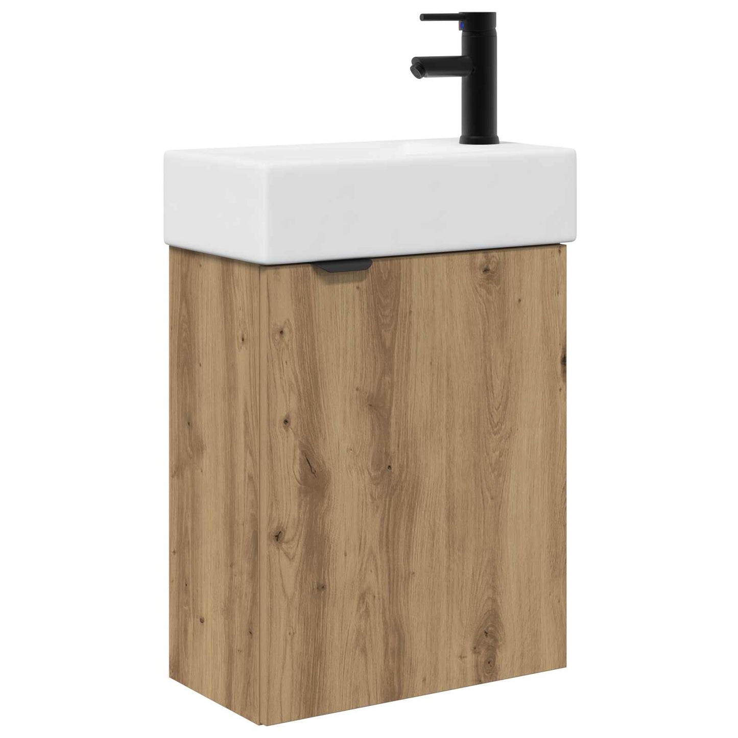 Badkamermeubel met kraan Artisanaal eiken 45,5 x 22,5 x 84 cm is nu te koop bij PeponiXL, paradijselijk wonen!