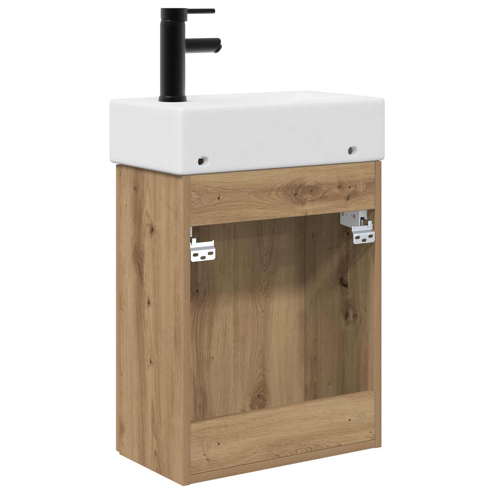 Badkamermeubel met kraan Artisanaal eiken 45,5 x 22,5 x 84 cm is nu te koop bij PeponiXL, paradijselijk wonen!