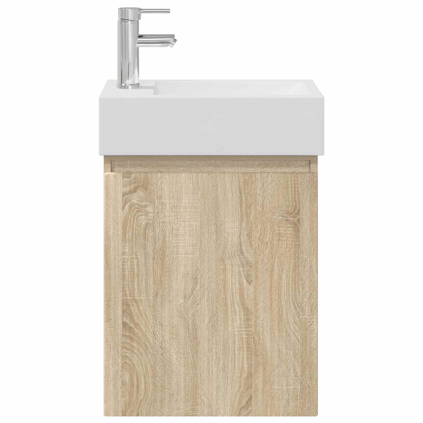 Badkamermeubel met kraan Sonoma Eiken 45,5 x 22,5 x 84 cm is nu te koop bij PeponiXL, paradijselijk wonen!