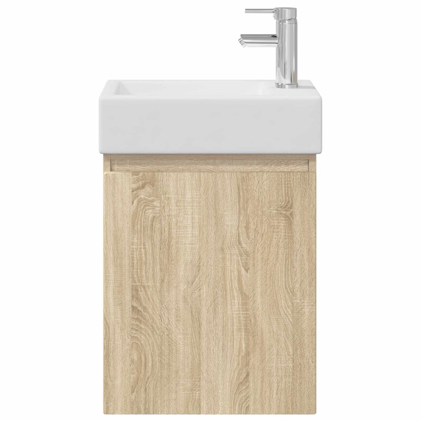 Badkamermeubel met kraan Sonoma Eiken 45,5 x 22,5 x 84 cm is nu te koop bij PeponiXL, paradijselijk wonen!