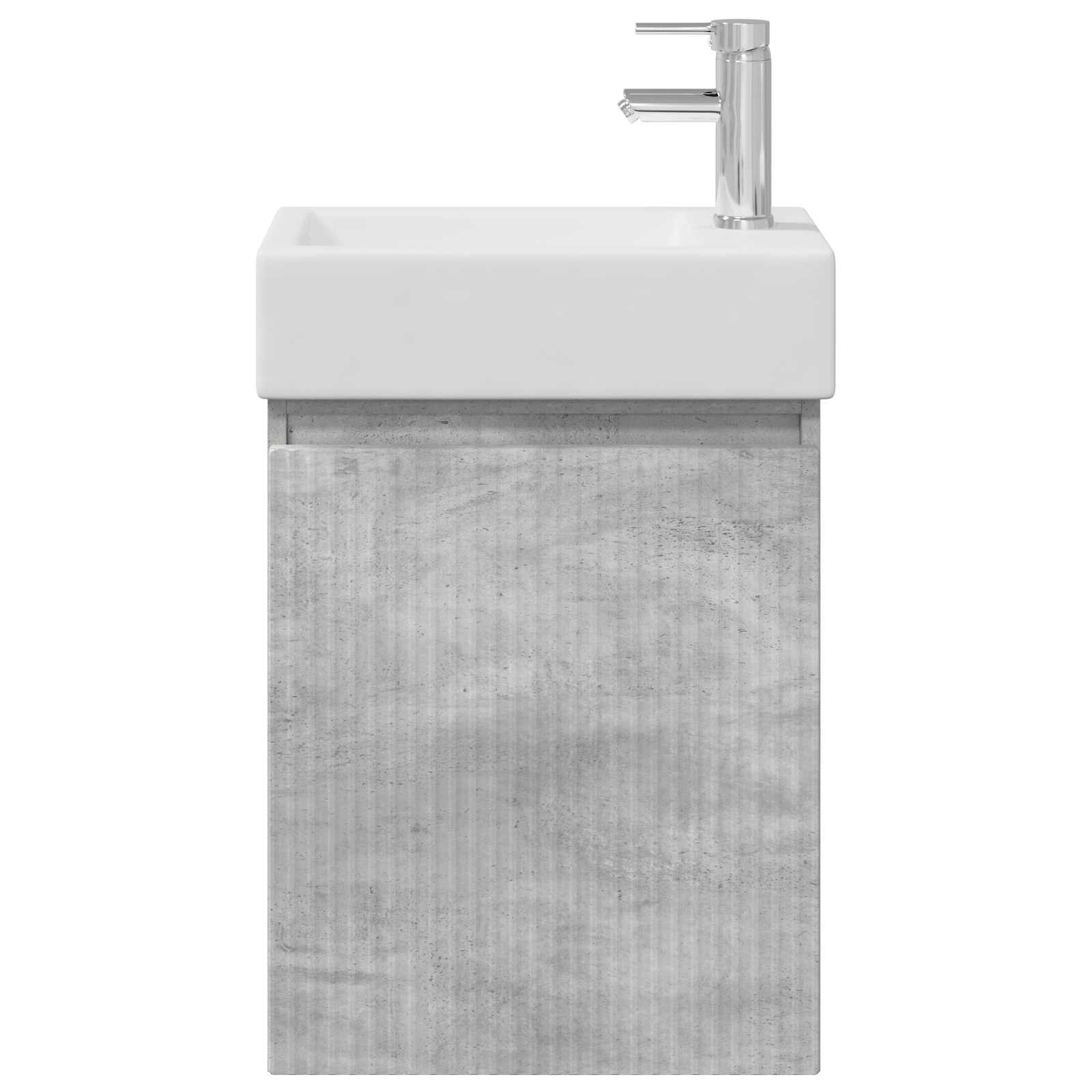Badkamermeubel met kraan Betongrijs 45,5 x 22,5 x 84 cm is nu te koop bij PeponiXL, paradijselijk wonen!