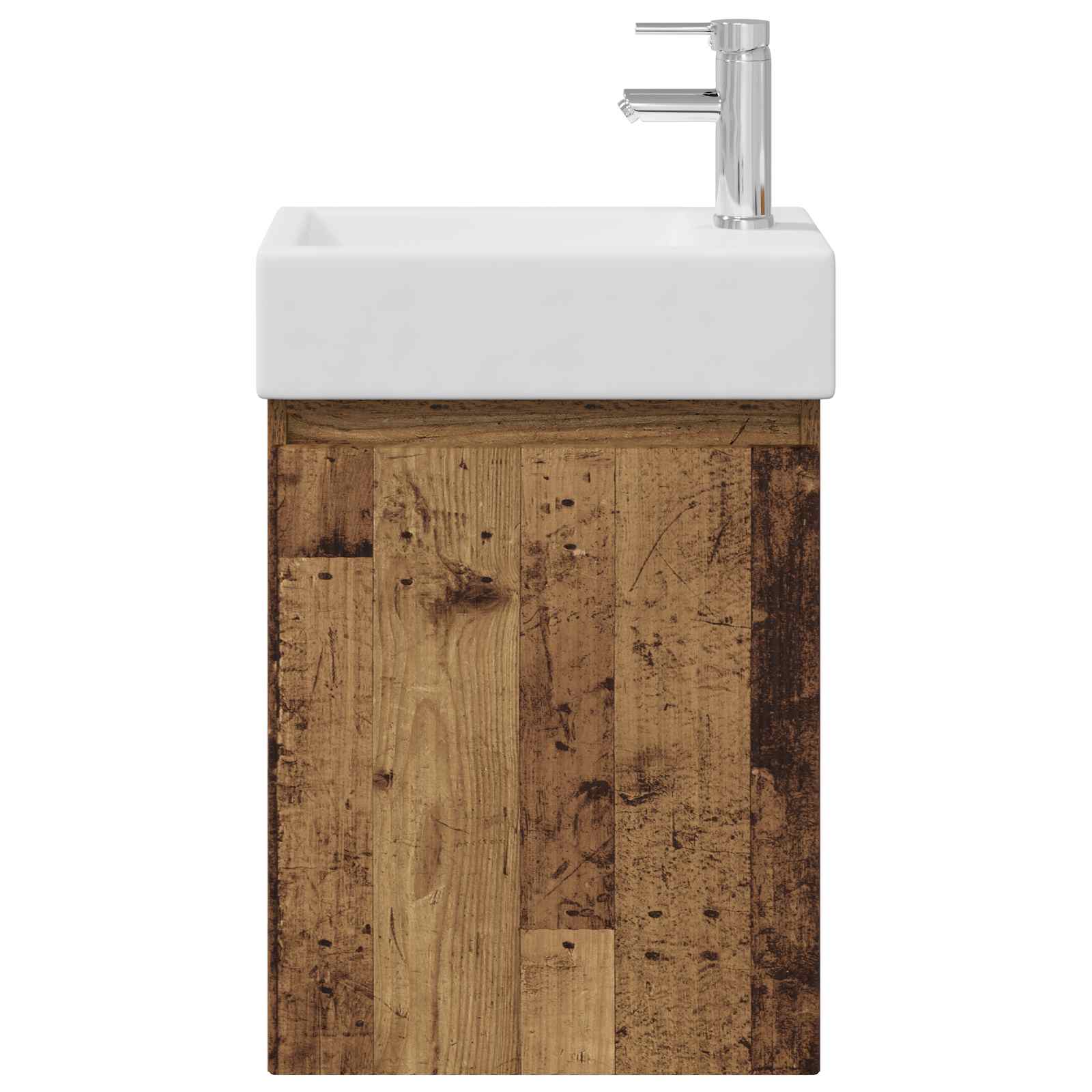 Badkamermeubel met kraan Oud hout 45,5 x 22,5 x 84 cm is nu te koop bij PeponiXL, paradijselijk wonen!