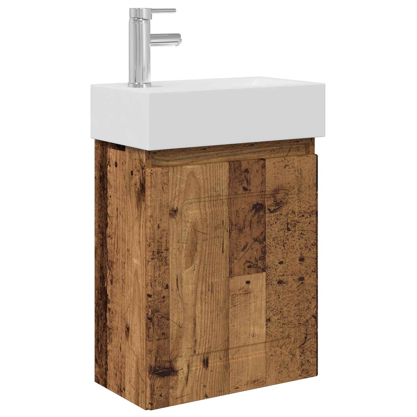 Badkamermeubel met kraan Oud hout 45,5 x 22,5 x 84 cm is nu te koop bij PeponiXL, paradijselijk wonen!