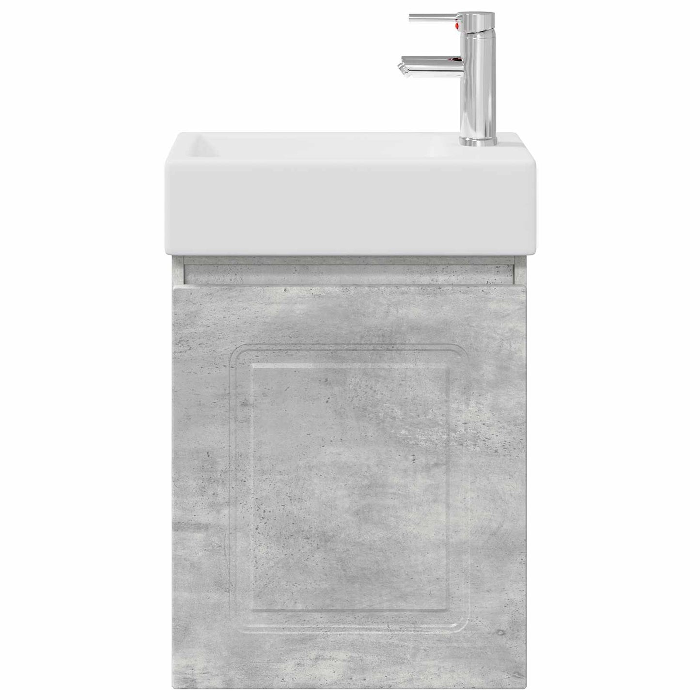 Badkamermeubel met kraan Betongrijs 45,5 x 22,5 x 84 cm is nu te koop bij PeponiXL, paradijselijk wonen!