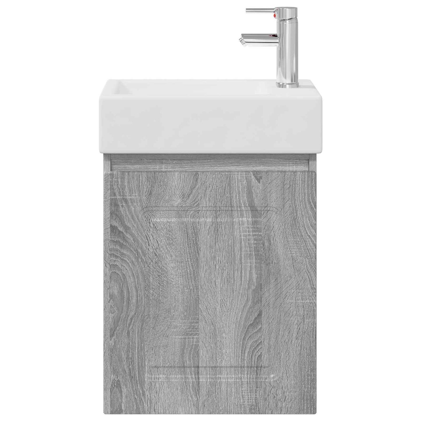 Badkamermeubel met kraan Grijs Sonoma 45,5 x 22,5 x 84 cm is nu te koop bij PeponiXL, paradijselijk wonen!