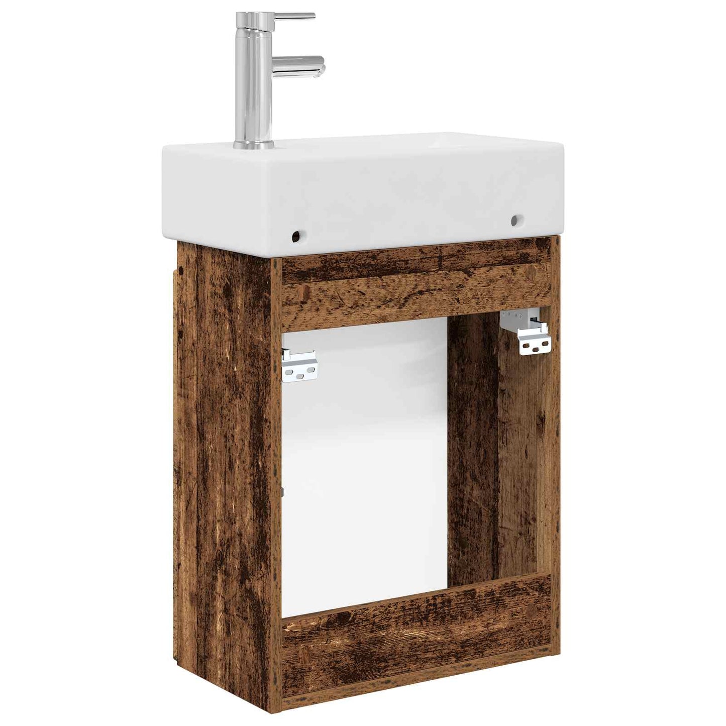 Badkamermeubel met kraan Oud hout 45,5 x 22,5 x 84 cm is nu te koop bij PeponiXL, paradijselijk wonen!