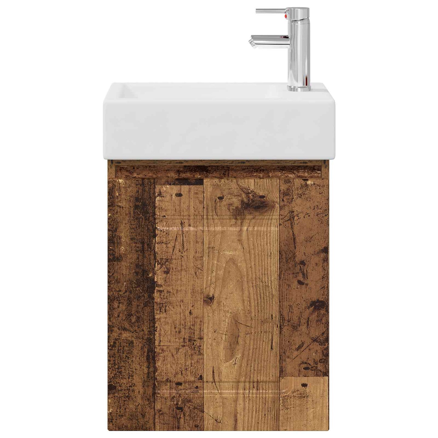 Badkamermeubel met kraan Oud hout 45,5 x 22,5 x 84 cm is nu te koop bij PeponiXL, paradijselijk wonen!