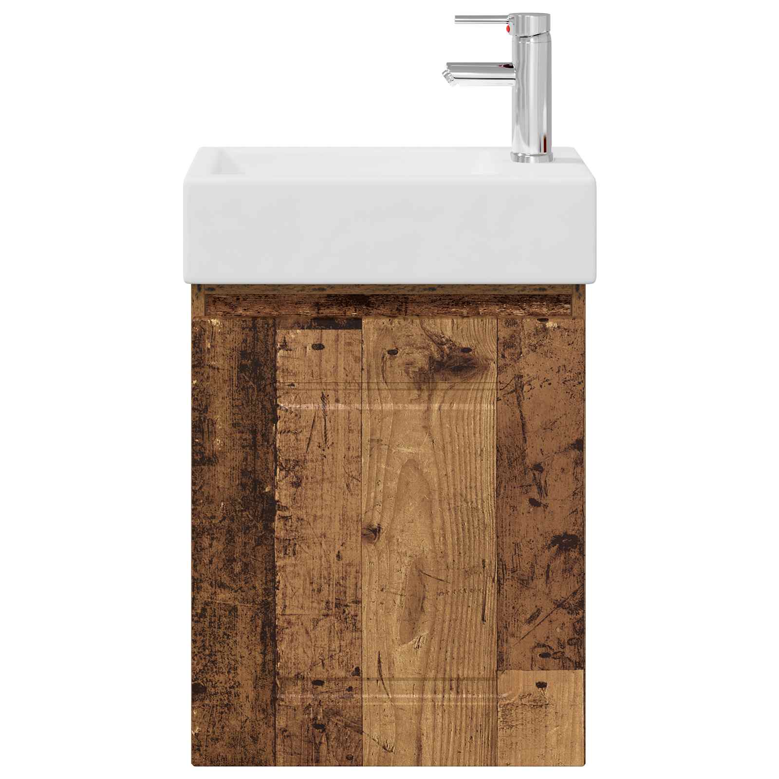 Badkamermeubel met kraan Oud hout 45,5 x 22,5 x 84 cm is nu te koop bij PeponiXL, paradijselijk wonen!
