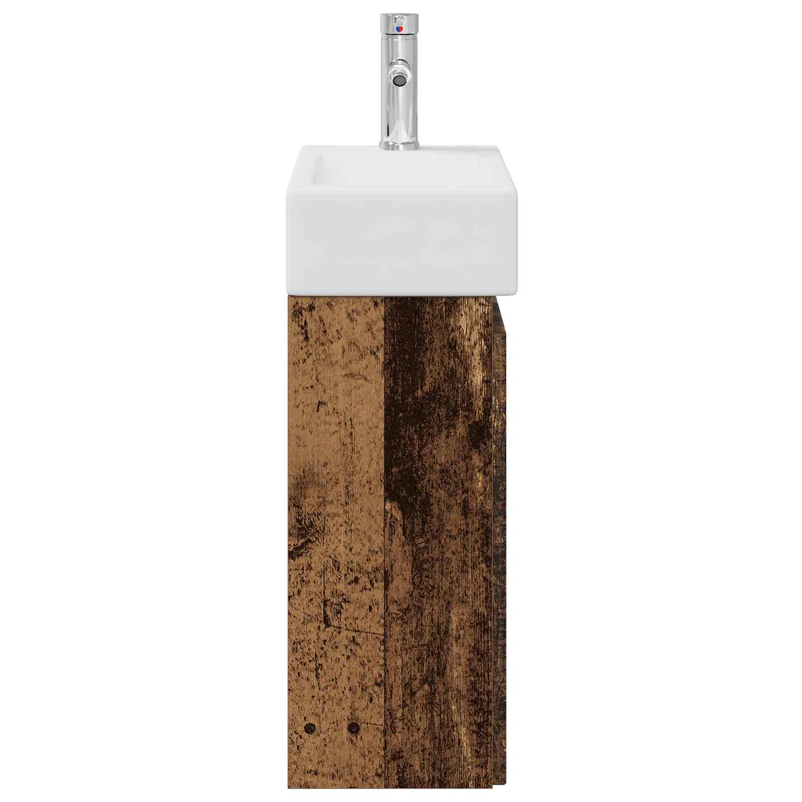 Badkamermeubel met kraan Oud hout 45,5 x 22,5 x 84 cm is nu te koop bij PeponiXL, paradijselijk wonen!