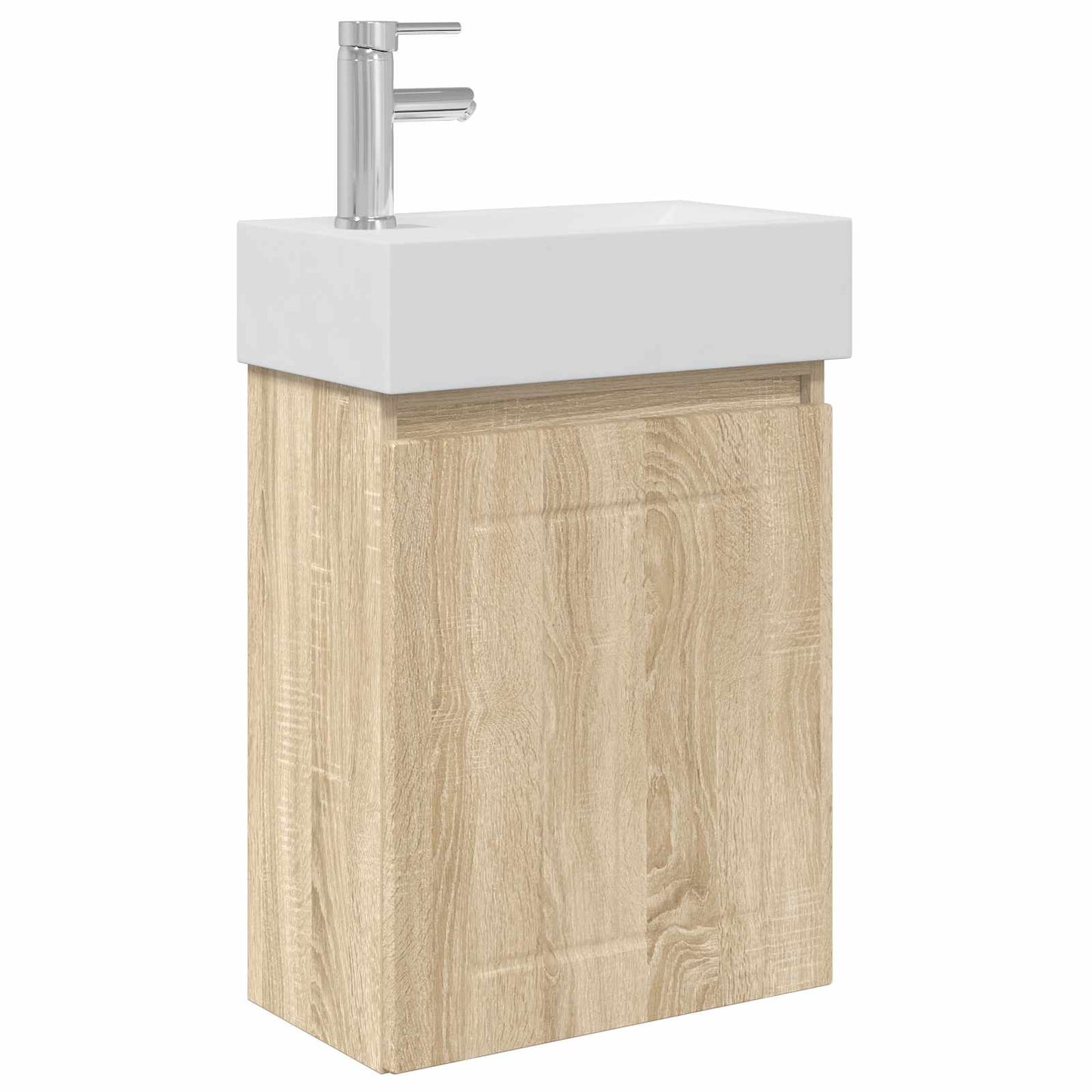 Badkamermeubel met kraan Sonoma Eiken 45,5 x 25,5 x 84 cm is nu te koop bij PeponiXL, paradijselijk wonen!