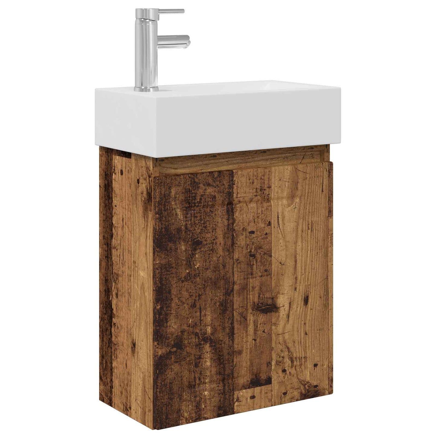 Badkamermeubel met kraan Oud hout 45,5 x 25,5 x 84 cm is nu te koop bij PeponiXL, paradijselijk wonen!